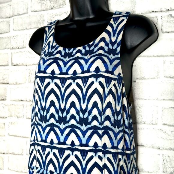 Tart Multi Colored Red White Blue Dress With Pockets Size Large - Picture 5 of 7